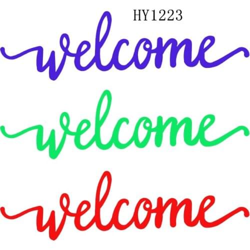 Welcome letter cutting dies 2019 new die cut &wooden dies Suitable for common die cutting machines on the market