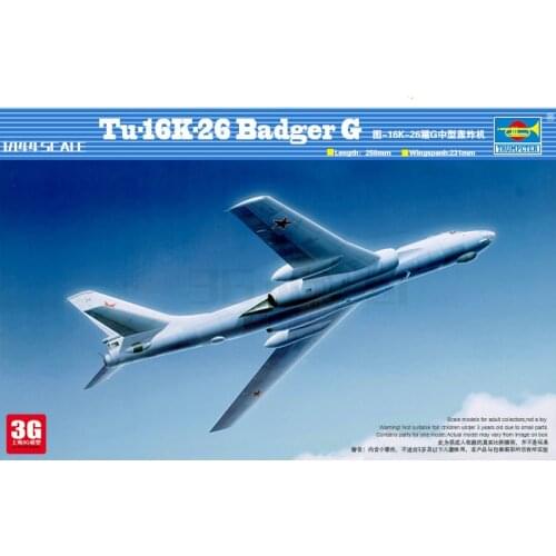 Trumpeter model scale model 1/144 scale aircraft 03907 russian Tu-16K-26 BADGER G assembly model kits scale airplane model kit