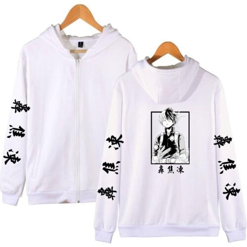 Boku No Hero Academia Hoodie Anime Zipper Hoody Mens Women Sweatshirt Tracksuit Shoto Todoroki Clothes Anime Men Boy Tops