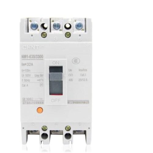1pcs Molded Case Circuit Breaker Air Switch Open NM1-63S/3300 32A Level 3p