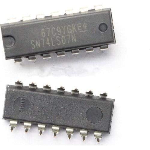 10PCS/LOT NEW SN74LS07N 74LS07 DIP-14 Buffer/Line Driver Chip