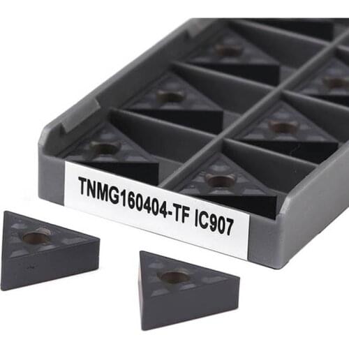 10pcs TNMG220404 TF IC907 IC908 TNMG220408 TF IC907 IC908 High Quality Carbide Insert CNC Metal Lathe Tool External Turning Tool