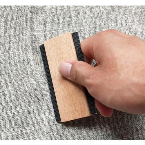 100pcs Wooden Clothes Cashmere Sweater Lint Remover Manual Wood Lint Hair Shaver Comb SN3929