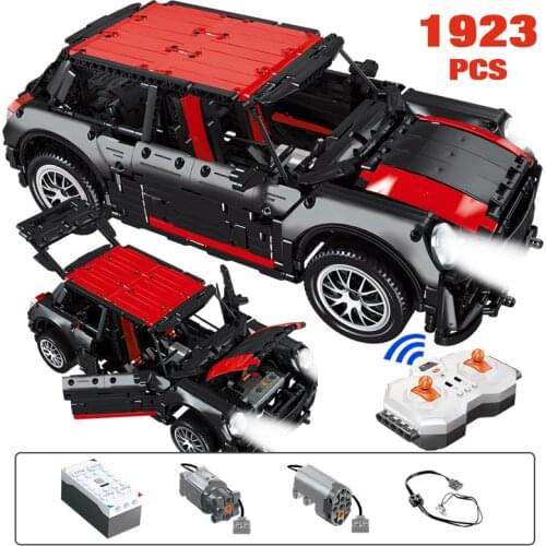 1923pcs City Creator Remote Control Sports Vehicle Building Blocks Technical RC/non-RC Racing Car MOC Model Bricks Toys for Boys