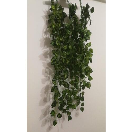 3Pc/bag 87cm Green Artificial leaves Home Wedding Party Backdrop Decoration Hanging On Wall Shop Display Backgroud Flower Decor