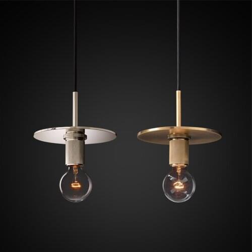 American RH Retro Bronze Pendant Lights Dining Loft Industrial Lamps Restaurant Bar Table Shop Iron Hanging Lights Deco Lighting
