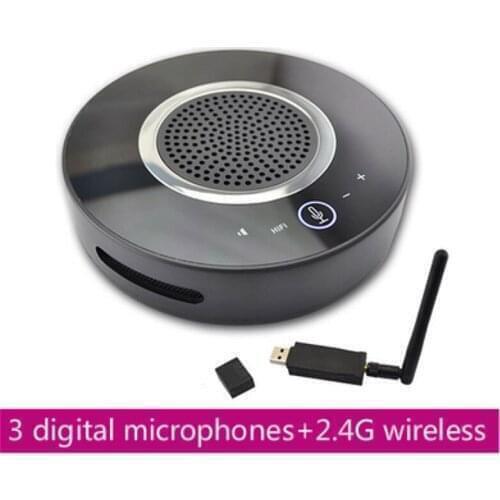 Driver-free 2.4G wireless battery video conference microphone speaker