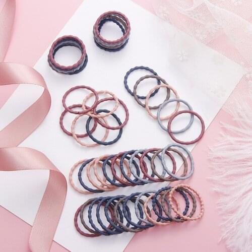 Girls 50 Pieces Of 3 Cm Rubber Band Children Tie Hair Colorful Hair Accessories Hair Bands For Women Elastic Hairband New
