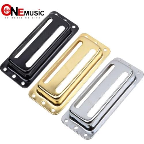 Two Line Metal Brass Electric Guitar Pickup Humbucker Pickup Covers /Lid/Shell/Top - Chrome Black Gold