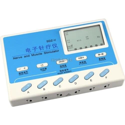 Freqency 6Channels Electric Acupuncture Stimulator Sleep Help Electronic Pulse Massager fo Cellulite Reduction