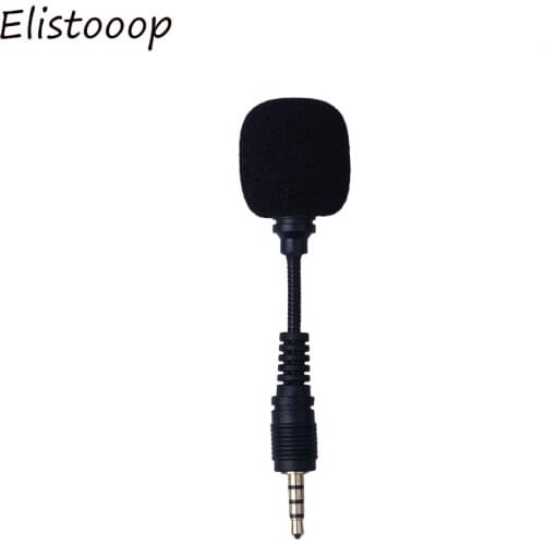 Elistooop Mini Flexible Microphone Mic 3.5mm Jack New Microphone For Mobile Phone PC Laptop Notebook