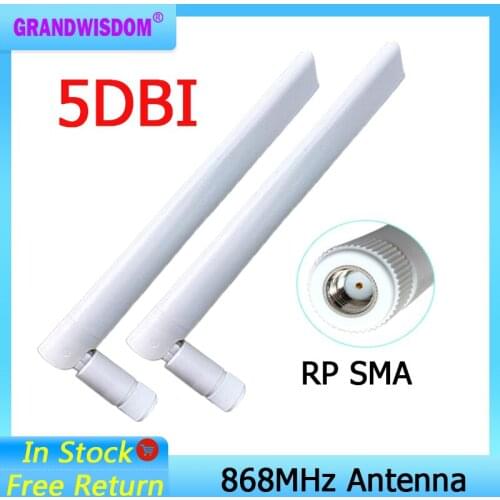 868MHz 915MHz Antenna LORA 5dbi RP-SMA Connector GSM 915 MHz 868 MHz antena outdoor signal repeater antenne waterproof Lorawan