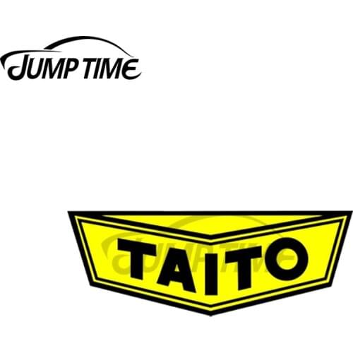 JumpTime 13 x 3.7cm For Taito Classic Arcade Logo Personality Car Sticker Creative Vinyl Waterproof Scratch-proof Vehicle Decal