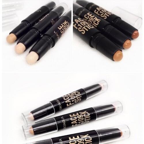 BIOAQUA Makeup Concealer Pen Double Head 3D Bronzer Highlighter Stick Contour Foundation Pencil MH88