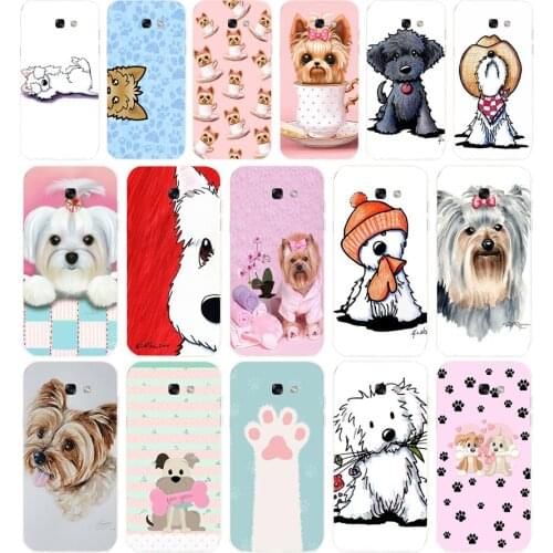 80 yorkshire terrier dog puppy Soft Silicone Tpu Cover phone Case for Samsung Galaxy A5 2015 2016 A7 2017 A8 Plus A9 2018 A80