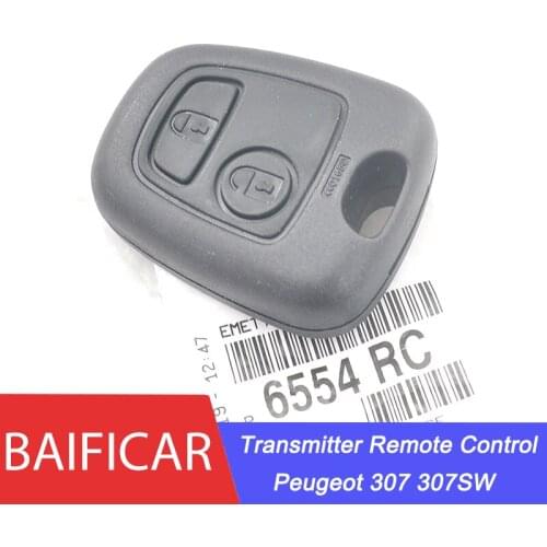 Baificar Brand New Genuine Transmitter Remote Control Remote Assembly 2 Button With Code 6554RC For Peugeot 307 307SW