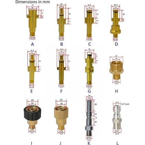 Metal Adapter Foam Nozzle Foam Generator Foam Gun High For Nilfisk Elitech Pressure Soap Foamer Karcher Lavor Huter Washer V9J6