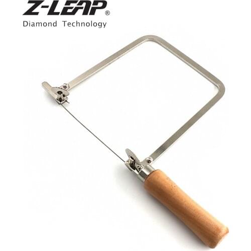 Z-LEAP Wood saw with U steel frame and wire, precise cut,DIY hand tool, for Jade stone, ceramic, glass, wood, metal