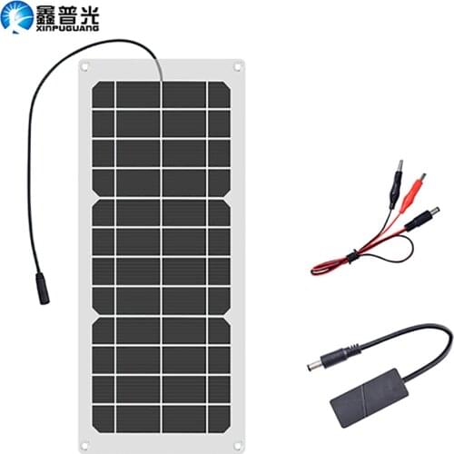 Flexible Solar Panel 10W 6v 12v 18v Monocrytalline Solar Cell Transparent Waterproof for cellphone battery car boat outdoor