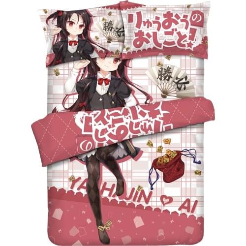 The Ryuos Work is Never Done Ai Yashajin Quilt Cover Bedding Set With Pillow Cases Bed Sheet Duvet Cover Set