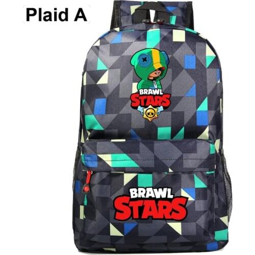 Stars Game Buzz Leon Anime Figure Toy School Bag High Capacity Nylon Waterproof Travel Bag Cartoon Action Backpack