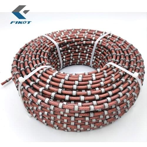 8.8mm / 9mm Stationary Diamond Wire Saw for Granite Block Cutting Profilling Dressing