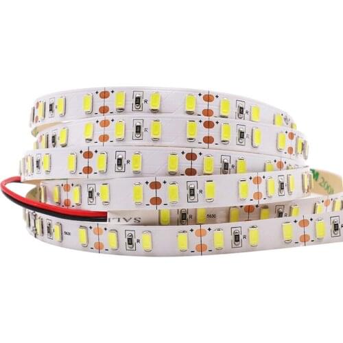 5M 12V Led Strip Light SMD 5630 60LED/m Led Tape Natural Pure Warm White Ultra Bright Ribbon Lights Strip Non Waterproof