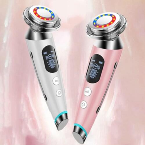 LED Photon Skin Care Skin Rejuvenation Face Lifting Wrinkles Removal Tool Mesotherapy Radio Frequency Facial Cleaning Massager