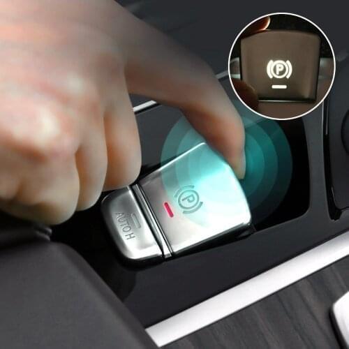 Interior Chrome Central Handbrake Auto H Button Cover Trim For BMW 5 6 7 Series F chassis F10 F07 F01 F18 F15 F16 F25 F26