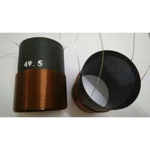 1 pcs ID: 49.5mm OD: 53mm Skeleton:KSV woofer bass loudspeaker speaker drive voice coil 4 layer Double coil 4 outlet 3 ohm+3 ohm