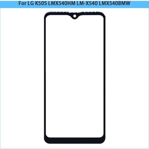 10PCS For LG K50S LMX540HM LM-X540 Touch Screen Front Glass Panel Lens K50S LCD Outer Glass Panel Replacement