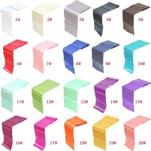 10pcs SATIN CHAIR TABLE RUNNER SASHES 280 cm Long x 22 cm Wide VARIOUS COLOURS