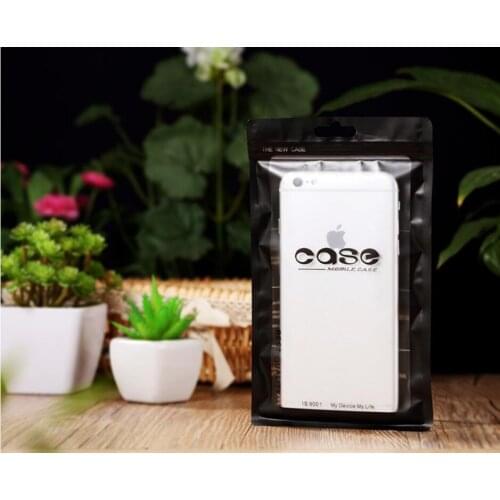 500pcs 10*18cm Dustproof Resealable self seal zip lock Package bags Waterproof Mobile Phone Shell Event Zipper Packaging Pouch