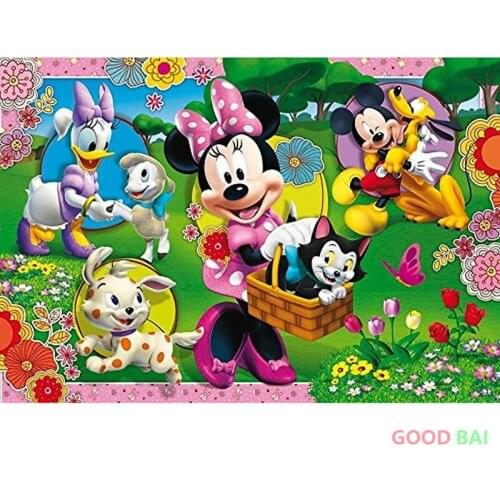 Disney 5D Diy Diamond Painting Cartoon Mickey Mouse Cross Stitch Kits Diamond Embroidery Mosaic Home Decor Art Christmas Gift