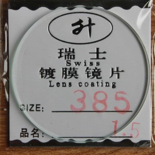 Freeshipping New flat glass watch crystal diameter 38.5 mm Thick 1.5mm