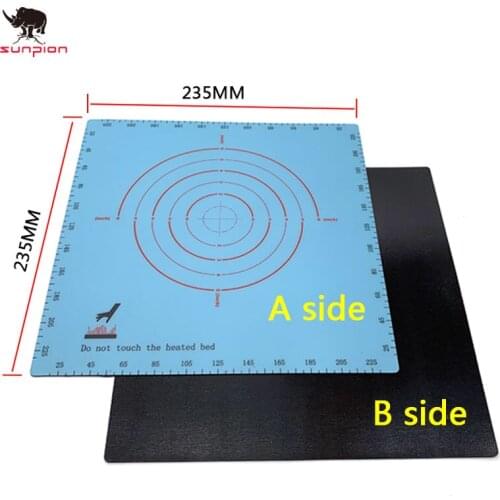 3D Printer Parts Magnetic Print Bed Tape 235x235mm Square Heatbed Sticker Hot Bed Build Plate Tape Surface Flex