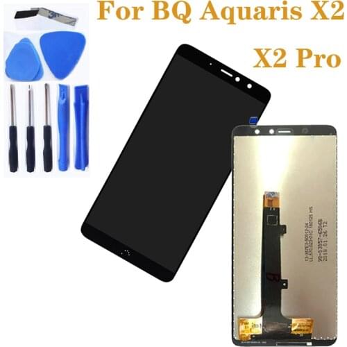 For BQ Aquaris X2 LCD display touch screen display digitizer components for BQ Aquaris X2 PRO screen glass components