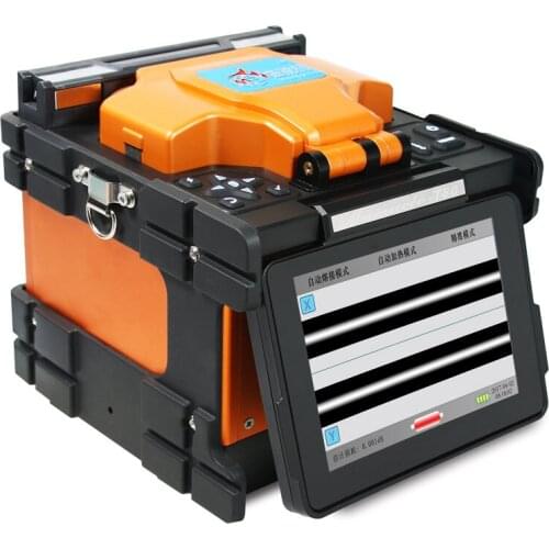 FTTH T80 Digital Optical Fiber Optic Splicing Machine 5 inch Automatic Fiber Optic Splicing Machine Fusion Splicer