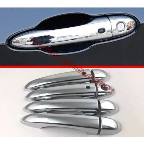 ABS Chrome Door Handle Cover Trim With Smart Hole For Jeep Compass 2017 2018