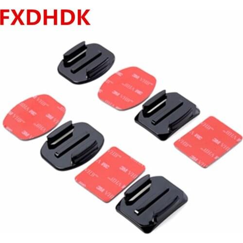 Adhesive Mounts For GoPro 9 8 7 6 5 4 3 Curved Flat Mounts 3M Sticky Pads for Go Pro Xiaomi Yi SJCAM Action Camera Helmet Board
