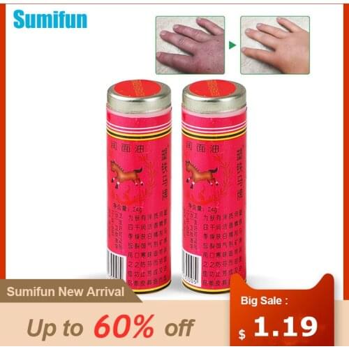 1Pcs 24g Horse Oil Hand Cream Hand Foot Care Antibacterial Anti-Chapping Moisturizing Treatment of Cracking Herbal Hand Cream