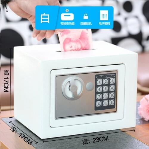 Metal Piggy Bank For Adults Atm Password Safety Box Save Money Home Safe Box With Lock Secret Bank Cube Hucha Household ED5CXG