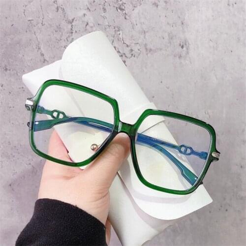 Fashion Anti-Blue Glasses Women & Men Optical Eyewear Square Frame Spectacles Anti-UV Spectacles Simplicity Eyeglasses