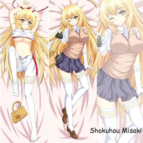 New Sexy Japan Anime Toaru Kagaku no Railgun Shokuhou Misaki Cute Pillowcase Pillow Case decorative Hugging Body