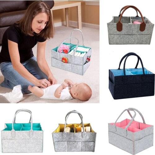 Maternity Clothes Handbag Baby Diaper Bag Newborn Nursery Storage Foldable Nappy Bag Baby Care Organizer Container