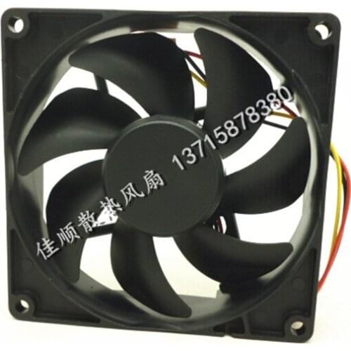 Wholesale: 9025 9225 12V 1.3W 9cm EE92251S3-D000-C99 3 wire case mute fan