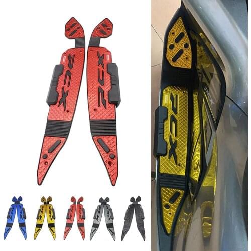 Motorcycle Footrests For Honda PCX 150 PCX 125 2019 2020 SEMSPEED CNC Plate Foot Pedals Rubber Pads PCX 발받침대