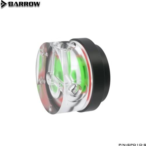 Barrow PWM speed regulation type 10W water pump 3M head flow 450L / H acrylic upper cover metal shell set