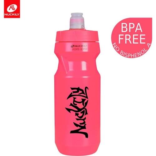 NUCKILY 610ml Portable Bicycle Water Bottle Mountain Road Bike Water Bottle Outdoor Cycling Kettle Sports Bottle Bike Accessory