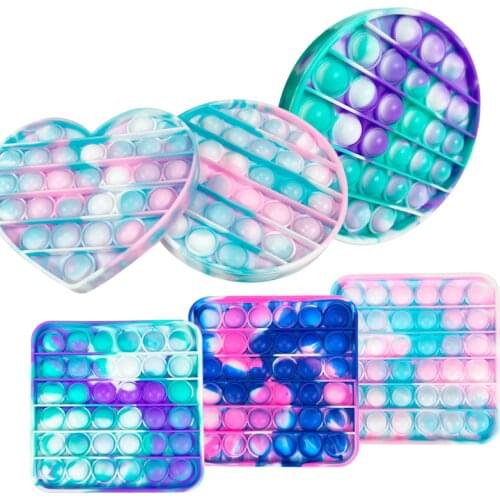 Push Up Bubble Fidget Toys Adult Stress Relief Toy Antistress Soft Squishy Pack Sensory Autism Anti-Stress for Adult Child Toys